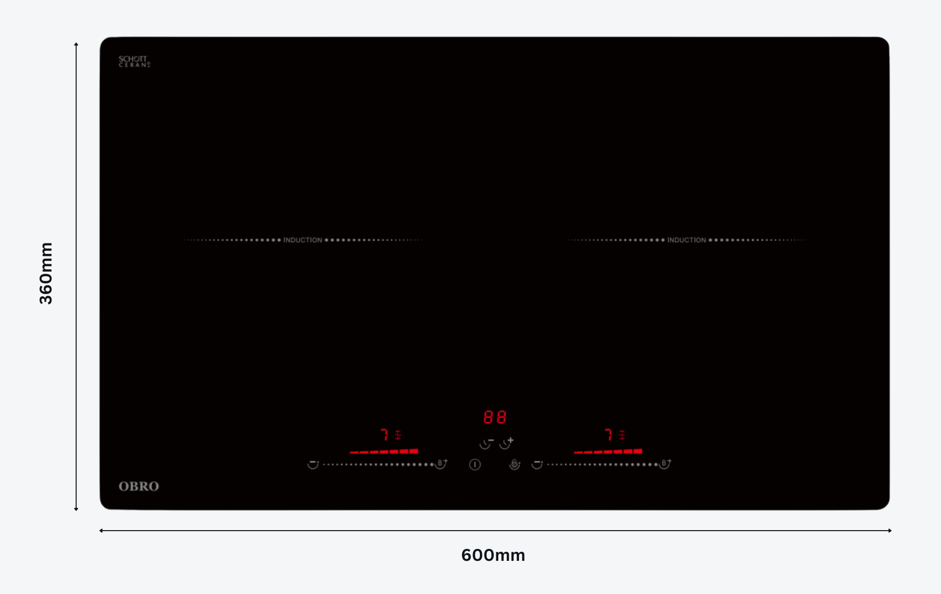 Built-In Induction Hob ID22 PASSEND size 2